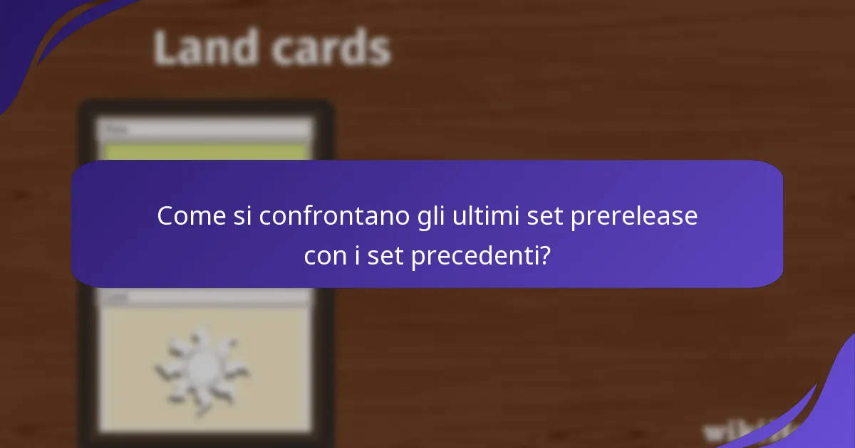 Come è distribuita la rarità delle carte nei set prerelease?