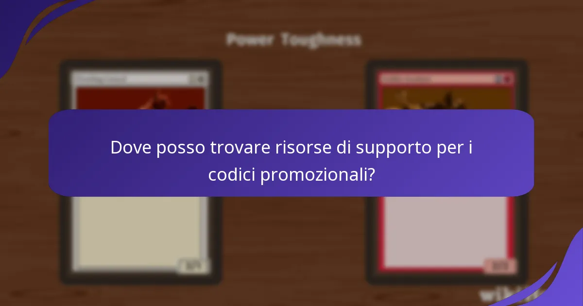 Dove posso trovare risorse di supporto per i codici promozionali?