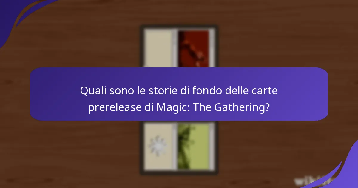 Quali tecniche narrative vengono utilizzate nel lore delle carte prerelease?